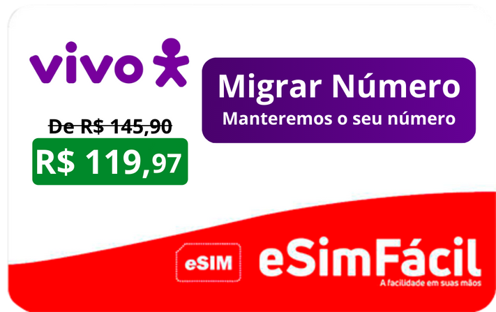 Chip Virtual Claro Pré-pago