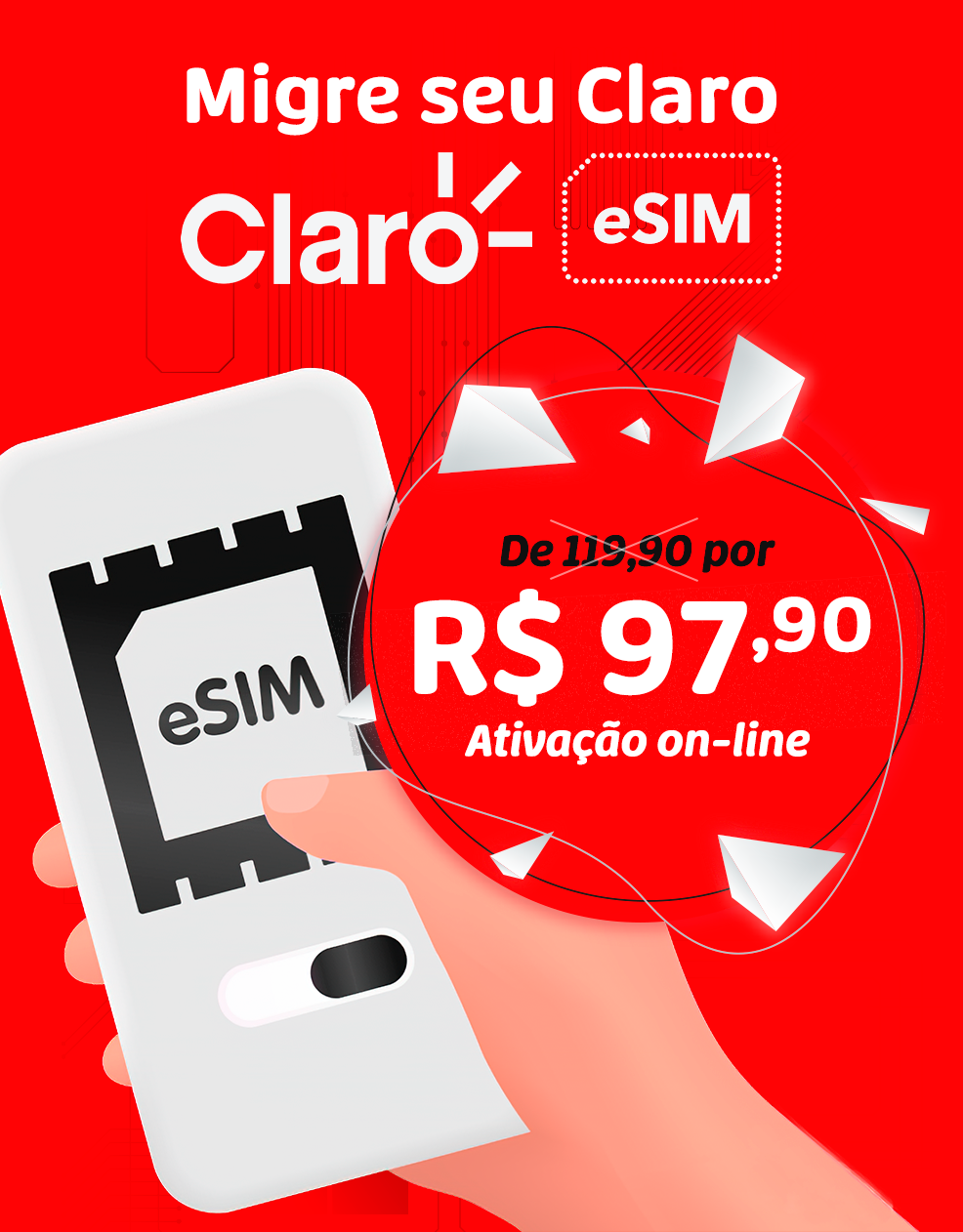 Chip Virtual Claro Pré-pago